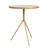Ebern Designs Marble Top Side Table With Gold Base
