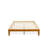 Queen Size Bed Frame with 4 Hardwood Legs and 2 Extra Center Legs - Oak Finish-246157120-246157121