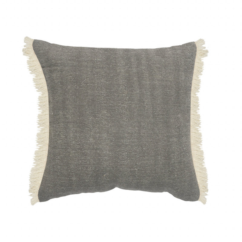  Coussin décoratif carré, Gris/Ivoire