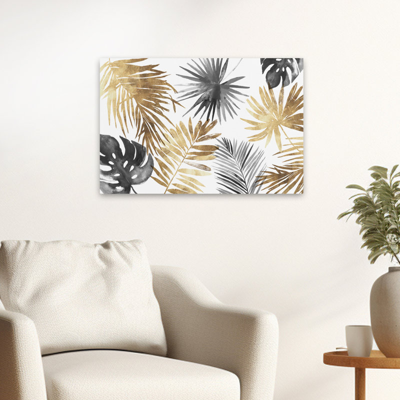 Paysage, nature, plantes, fleurs, palmiers tropicaux I, art mural, H 16 po x l 24 po
