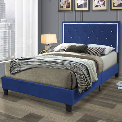 Miekai Solid Wood Low Profile Platform Bed