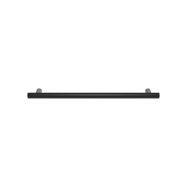 Barre d'appui en acier inoxydable Prestigio Plus, Noir mat / Chrome poli