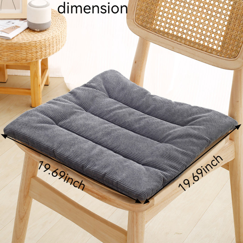 Coussin de chaise 2 pièces Latitude Run®, L 19,68 po x P 19,68 po