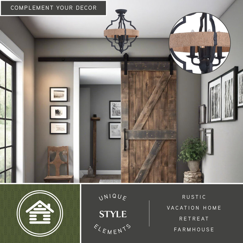 Keeble Semi Flush Mount