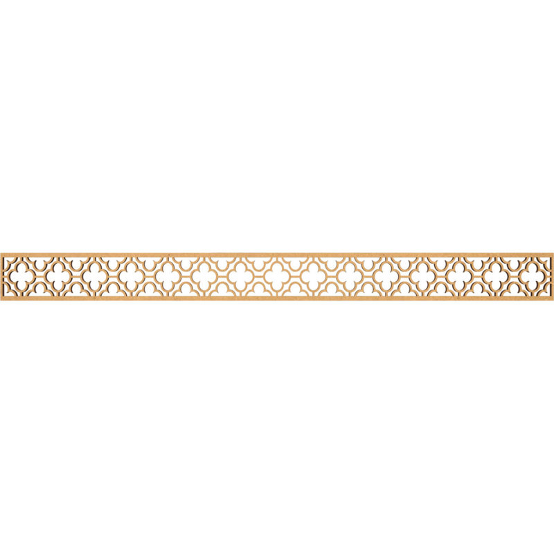 Moulure de Chicago, H 4 po x l 46,375 po x P 0,375 po, Bois aggloméré brut