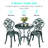 2 - Person Metal Patio Dining Set with Round Table-1498060028