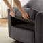 Ensemble de 2 chaises d'appoint pivotantes 29,92 po Modern-619035781
