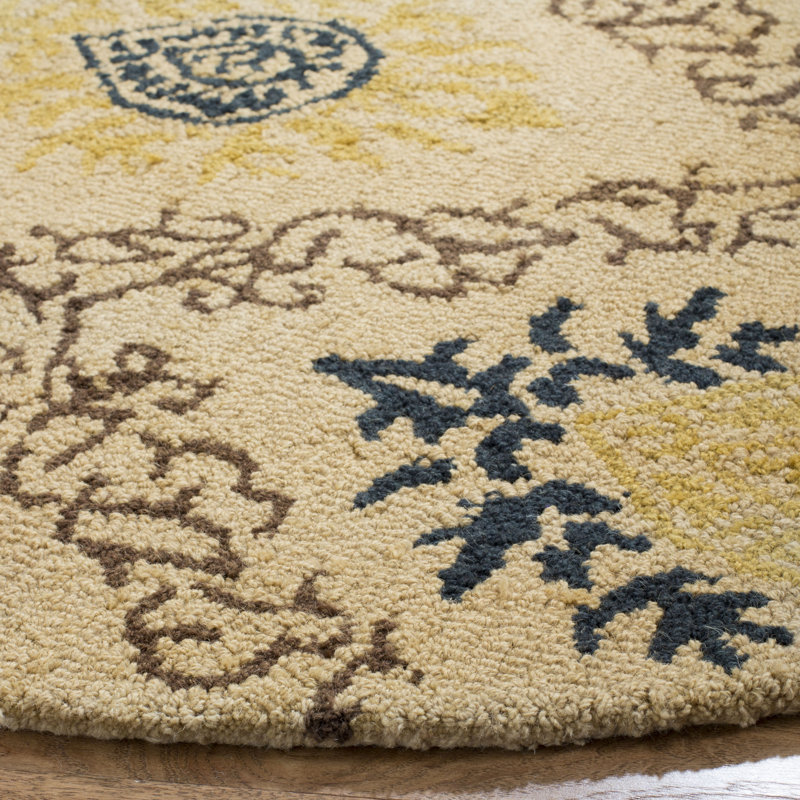 Dunbar Hand Tufted Wool Oriental Rug, Round 6'