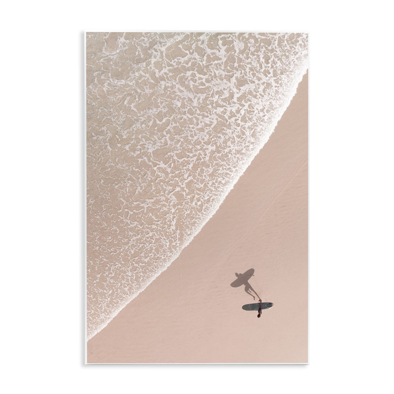 «Beach Surfer Silhouette» par Nataly White, H 15 po x l 10 po
