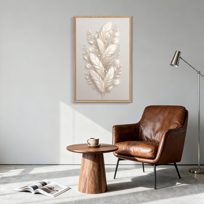 «Feather Pearl», reproduction d'art sur toile, ensemble de 1