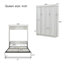 Lit escamotable moderne avec 2 armoires latérales pour petites chambres et chambres d'amis-116844439-116844436