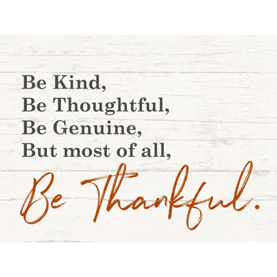 «Thankful Type», reproduction sur toile tendue