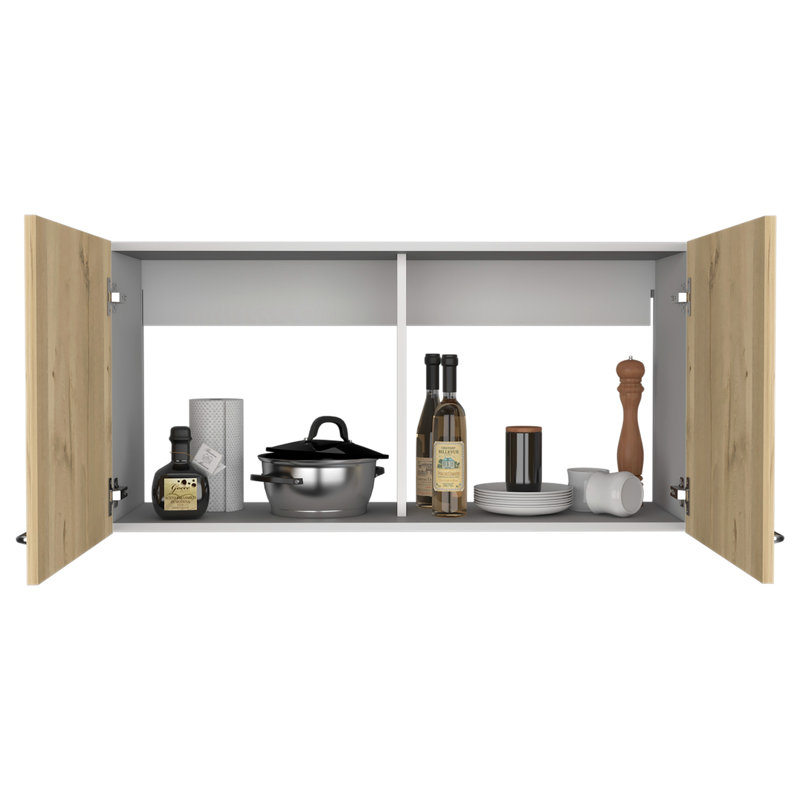 Armoire murale avec deux tablettes