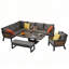 Patio Dining Set with Rectangular Table-131324034-131324032