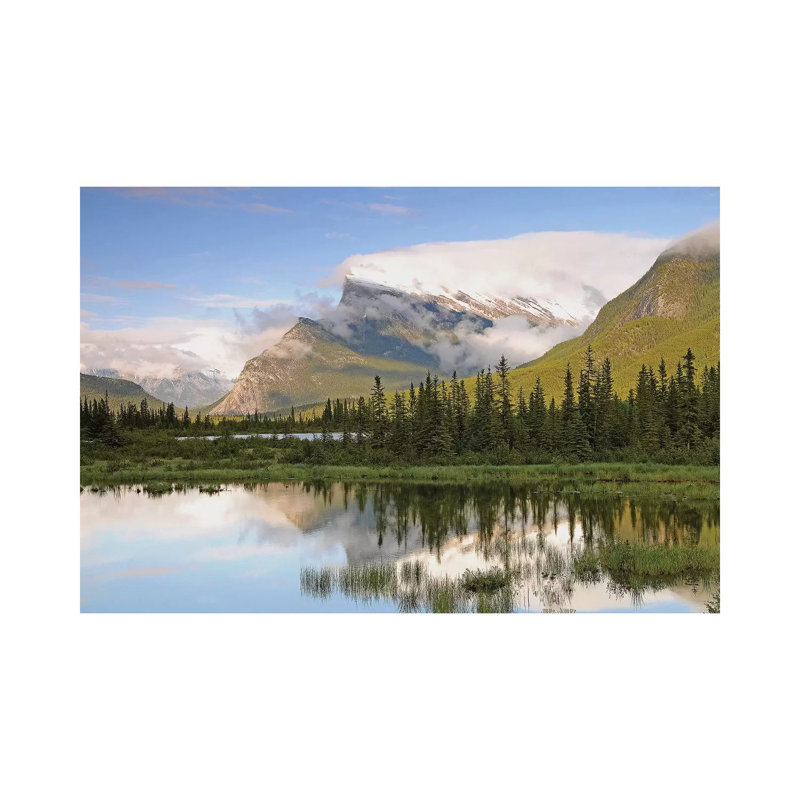 Clouds Over Mount Rundle by Brian Wolf - Wrapped Canvas Print, 30.48cm H x 45.72cm W x 1.91cm D