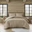 Ensemble d'édredon brun clair Breckenridge-97682561