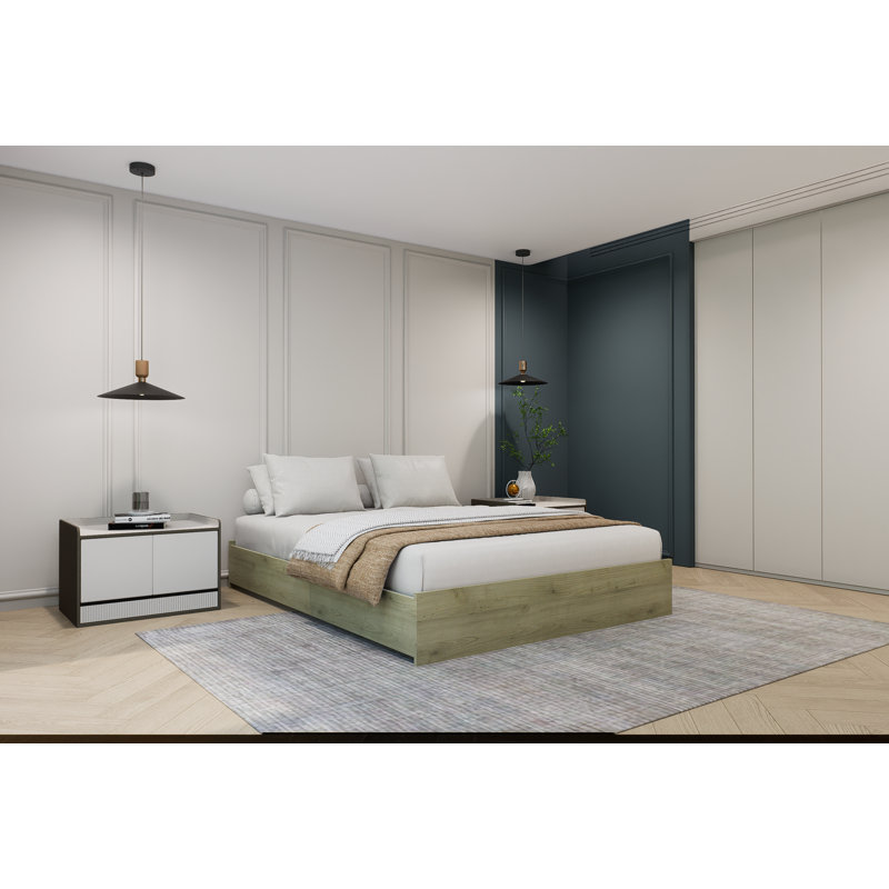 Lit plateforme Modern, Beige