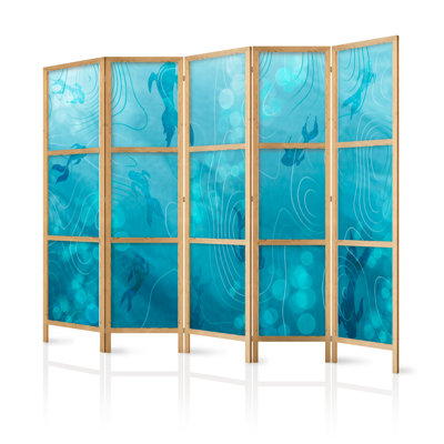 171cm H Solid Wood Folding Room Divider