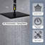 Rain Fixed Shower Head 2.5 GPM GPM-818704757