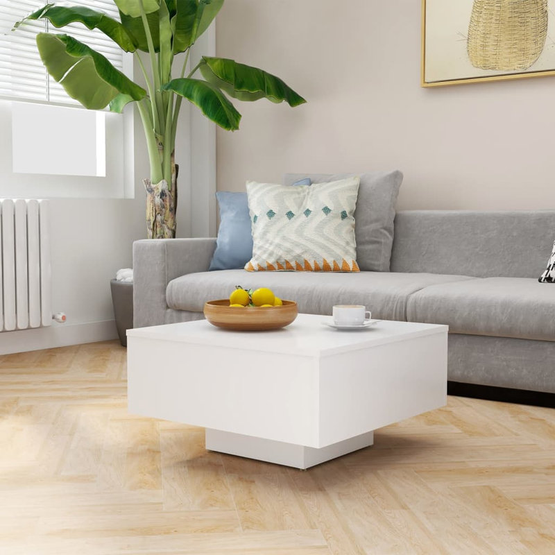 Etana Pedestal Coffee Table, White