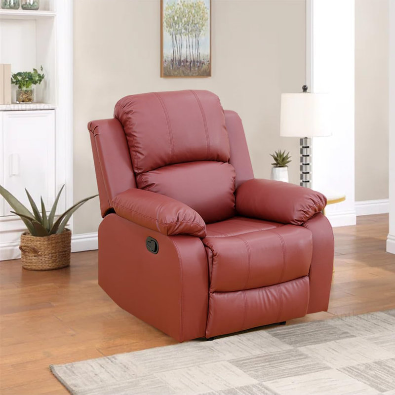 Fauteuil inclinable manuel 35 po, Rouge