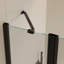 Porte de douche à tige avancée avec verre trempé et finition en alliage d'aluminium pour une expérience de salle de bain améliorée-112568716