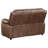 Jobari Upholstered Padded Arm Loveseat Dark Brown