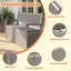 Boîte de rangement pour terrasse 70 gallons-125591485