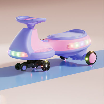 Voiture électrique pour enfants, voiture électrique, lumières DEL, musique, anti-basculement pour les garçons et les filles de 3 ans et plus intérieur / extérieur （Elle est conçue pour un seul conducteur.） Aucune garantie fournie.