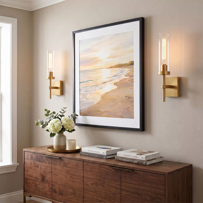 Lot de 2 appliques murales dorées à piles, sans fil et avec télécommande, DEL rechargeables et à intensité variable, idéales pour chambre, salle de bain, couloir, salon, entrée ou cage d'escalier, 2700 K.