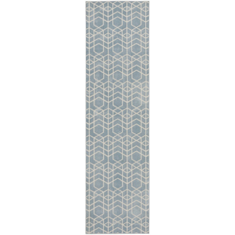 Tapis ivoire moderne lavable 2 pi 2 po x 10 pi Nourison, Tapis de couloir 2 pi 2 po x 10 pi