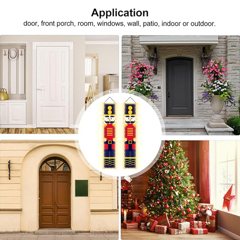 Bannières casse-noisette modèle grandeur nature pour décoration de Noël