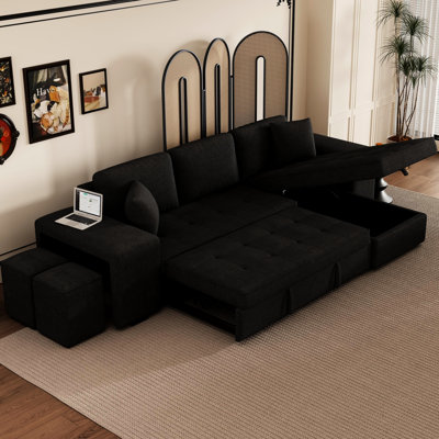 Upholstered 59.01 " Reclining Sofa Bed