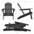 Bennir Fir Foldable Outdoor Adirondack Set-1537993067