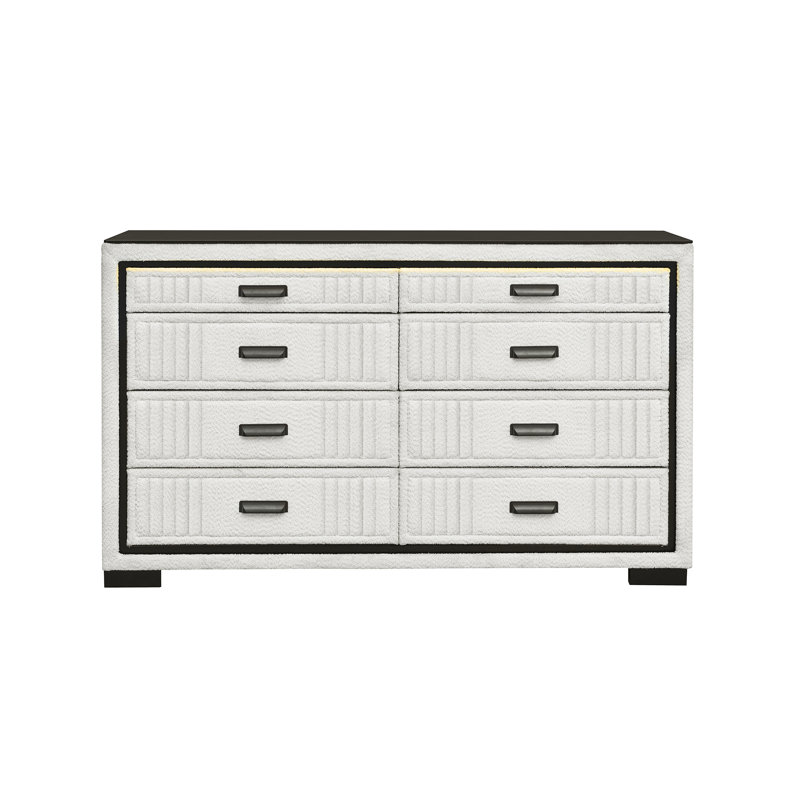 Commode blanche et noire