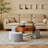 Modern Lift Top 3 Storable Stools Sintered Stone Coffee Table with Storage-616945410