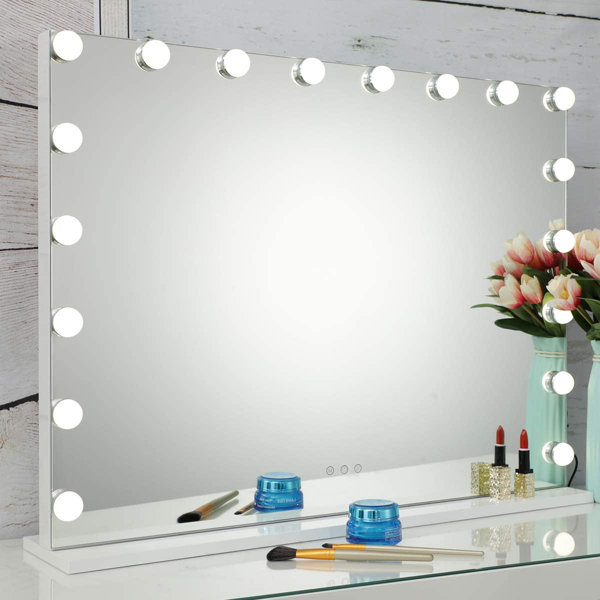 Orren Ellis Gerlad Metal Flat LED Mirror & Reviews | Wayfair