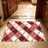 Red Quatrefoil Tile area rugs for Living Room, Soft and Comfortable, Suitable for all seasons, easy to maintain, machine washable Indoor floor mat, Under Table Farmhouse suitable for Bedroom, Dining Room, Study,  Balcony, Home Decor Patio-650677392