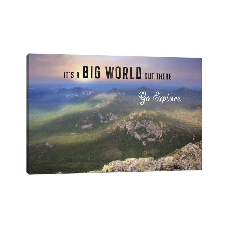 It's A Big World Out There by Lori Deiter - Wrapped Canvas Print, 20.32 cm H x 30.48 cm W