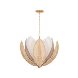 Costa Brava Chandelier in Vintage Gold Leaf