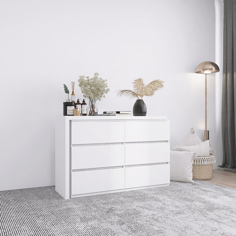Commodes 6 tiroirs avec bureau étendu