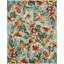 Tapis d'extérieur vert / jaune à motif floral -86831369