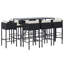 Ensemble de bar en métal avec tabourets-266051907-254051218