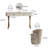 51.18"Luxury Cream-Style Solid Wood Vanity Set