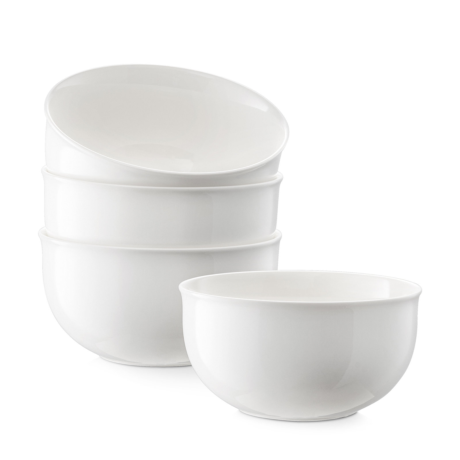 10 Ounce Small Cereal And Soup Bowls, Sturdy Porcelain Bowl