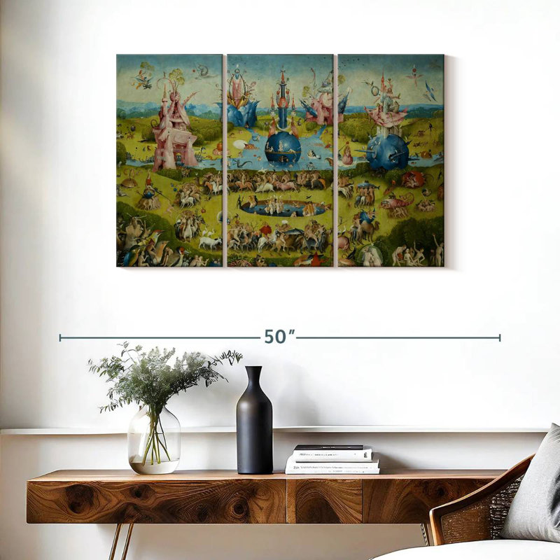 Leisha Le jardin des délices terrestres IV, H 24 po x l 38 po