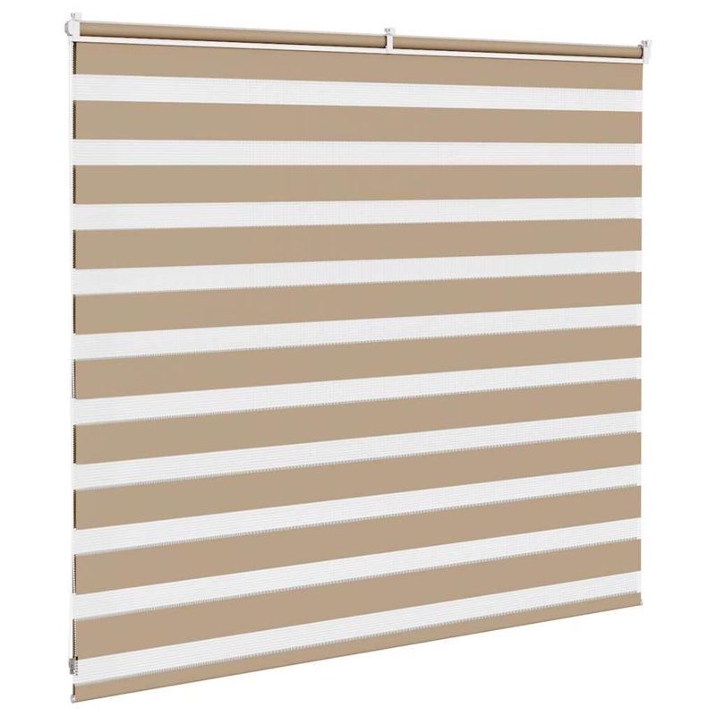 17 Stories Zebra Blind Sand Brown 120X150 Cm Fabric Width 115.9 Cm Polyester, Sand Brown, 160cmW x 100cmL