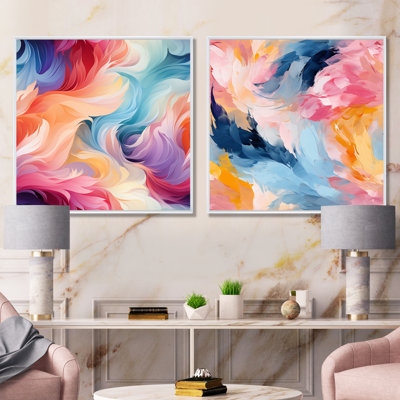 Corelli - Abstract Canvas Art Print Set Of 2