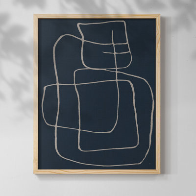 Shapes and Night Sky II, reproduction encadrée - bois massif