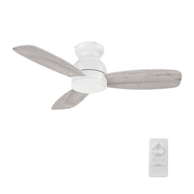 44" Deshonte 3 - Blade DC Motor Ceiling Fan with Remote Control
